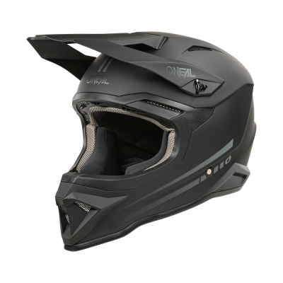 Κράνος μηχανής motocross O'NEAL 1SERIES SOLID BLACK V.25